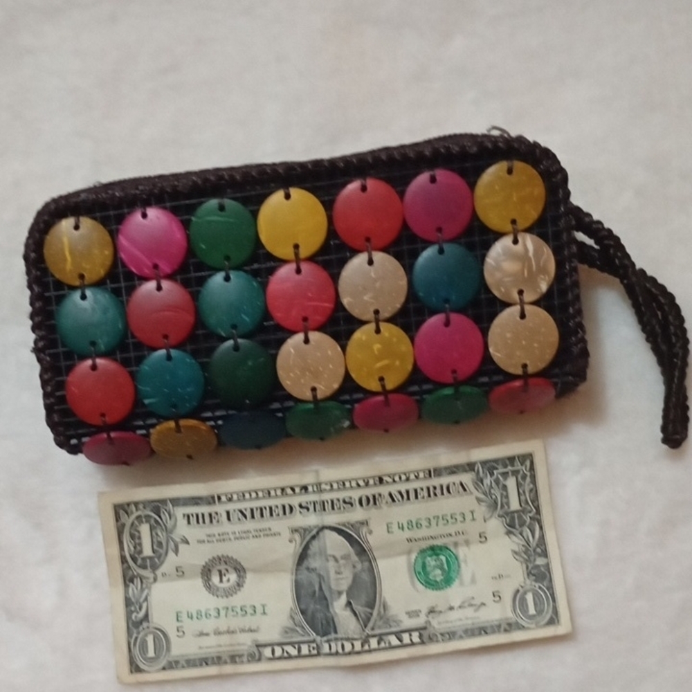 Coconut Shell Clutch/Wallet - Picture 3 of 4